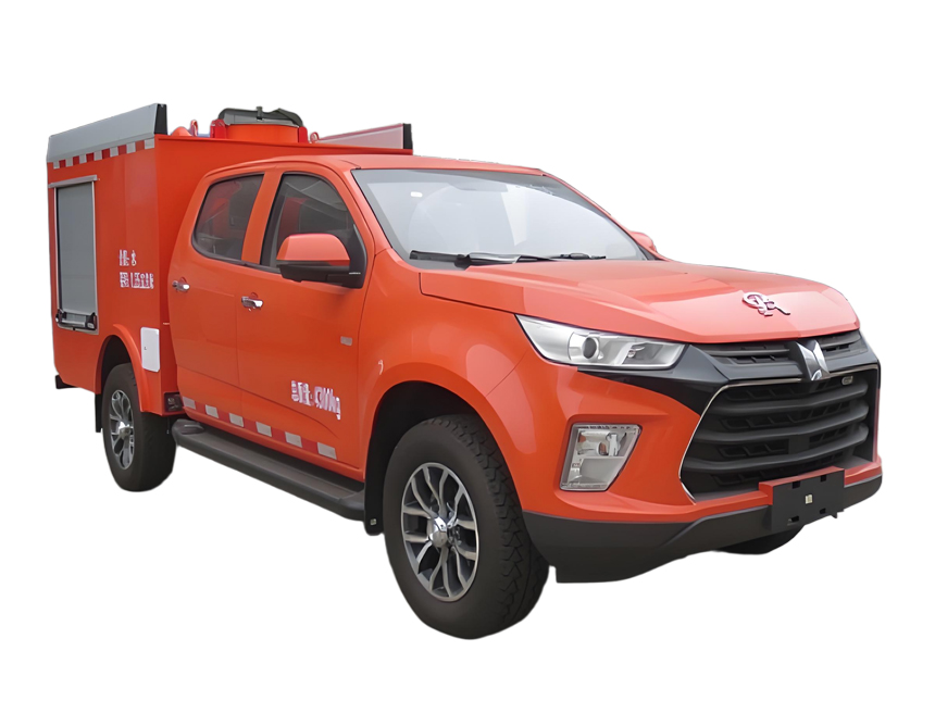 四驅慶鈴雙排皮卡遠程供水車