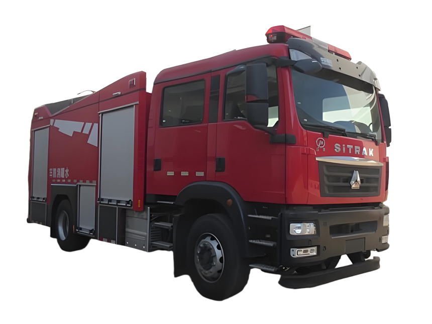 汕德卡7噸水罐消防車